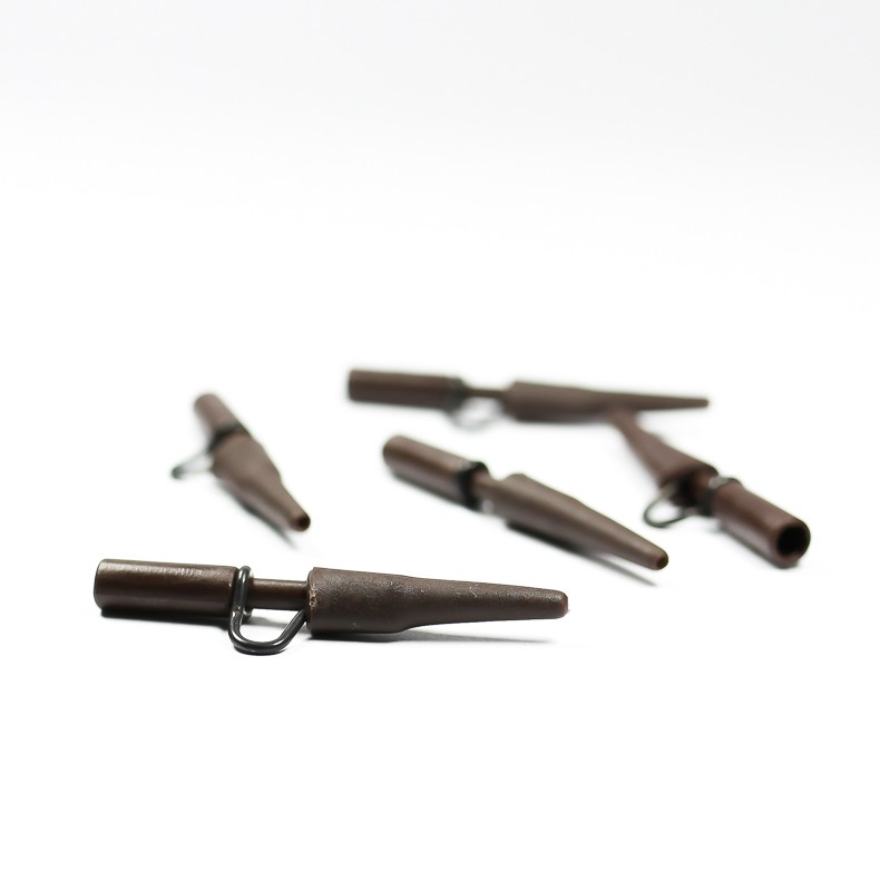 Undercarp mocny bezpieczny klips 5szt. - brązowy