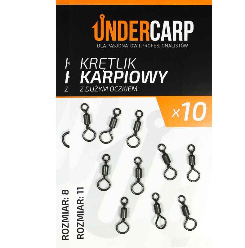 Undercarp krętlik z dużym oczkiem 10szt. - #8