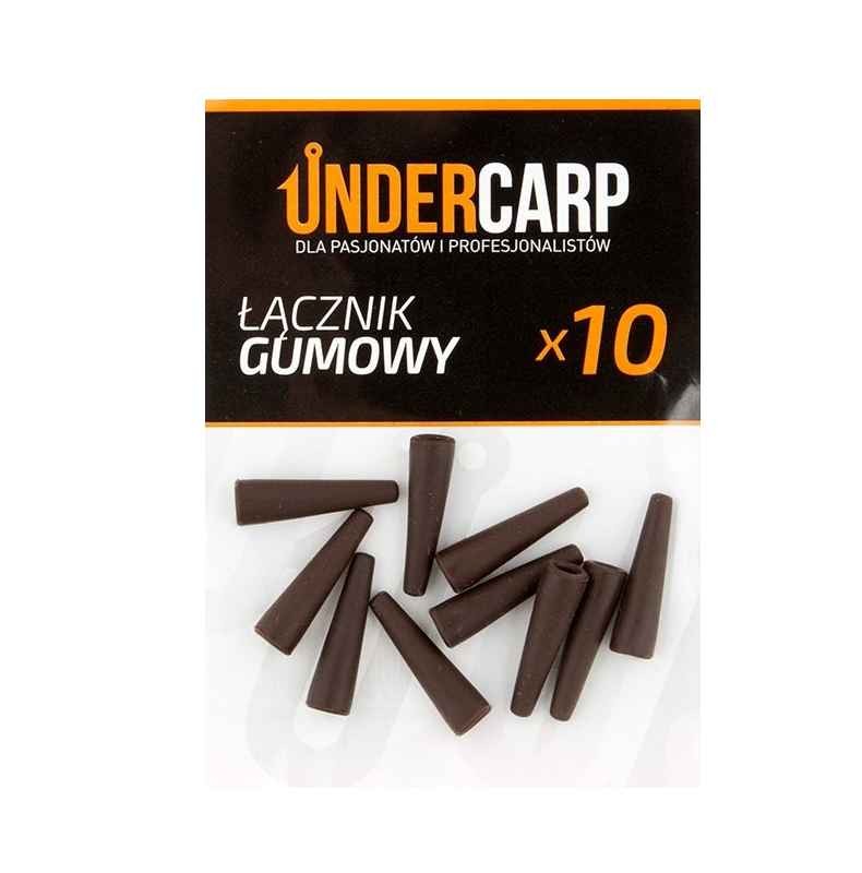 Undercarp łącznik gumowy 10szt. - brązowy