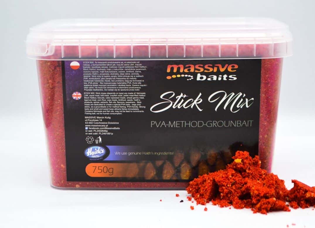 Massive Baits Stick Mix Strawberry Bergamotta 750g