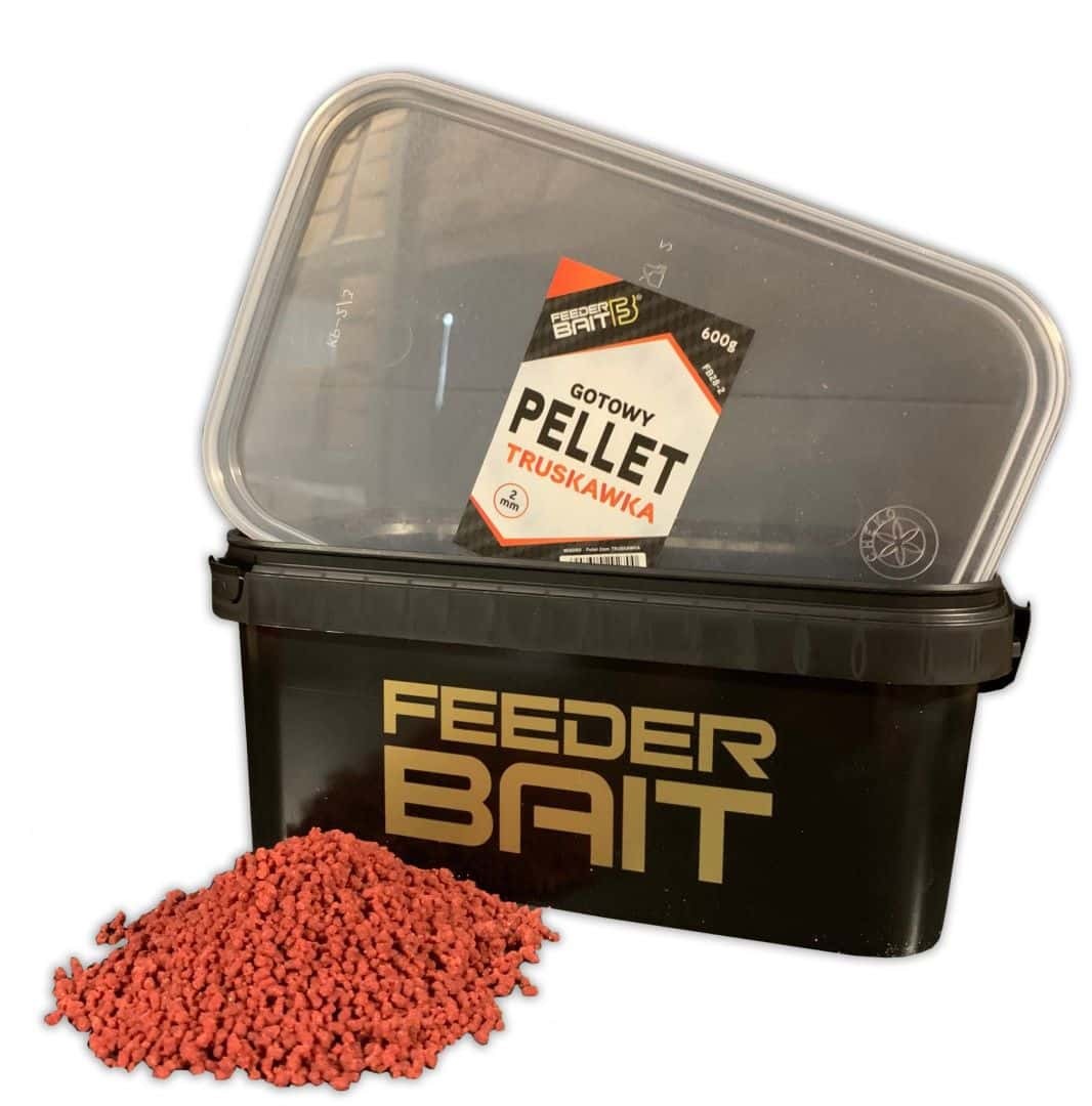 Feeder Bait pellet gotowy 600g - 2mm - Truskawka
