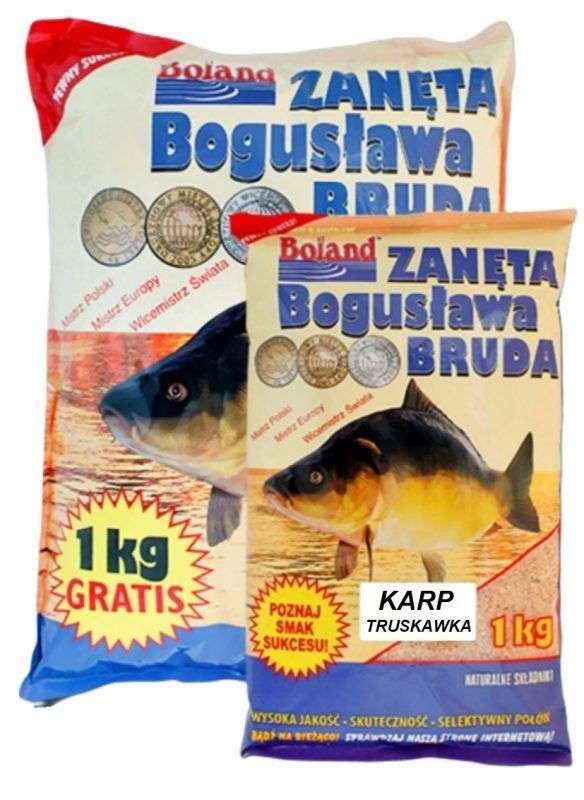 Boland zanęta popularna Karp Truskawka - 1kg