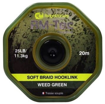 RM-Tec Soft Braid Hooklink Weed Green.jpg