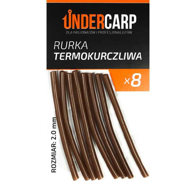 Undercarp rurka termokurczliwa brązowa 8szt. - 2,0mm