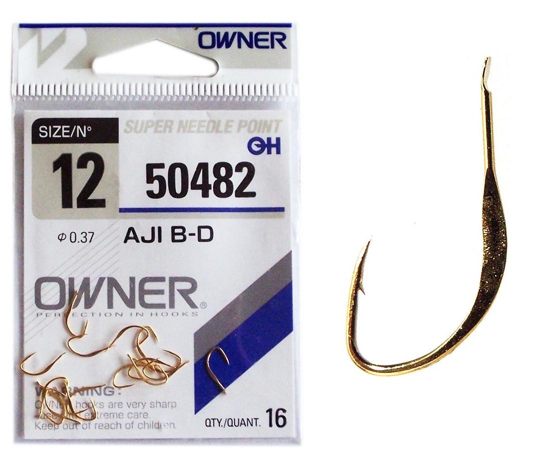 Owner haczyki AJI B-D 50482 - złoty - #12