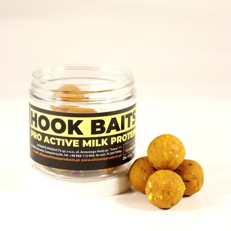 Ultimate kulki Hook Baits 80g - 20mm - Pro Active Milk Protein