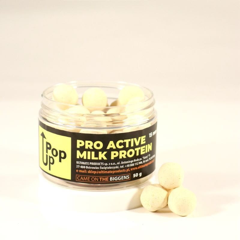 Ultimate kulki pop-up 50g - 12mm - Pro Active Milk Protein + dip