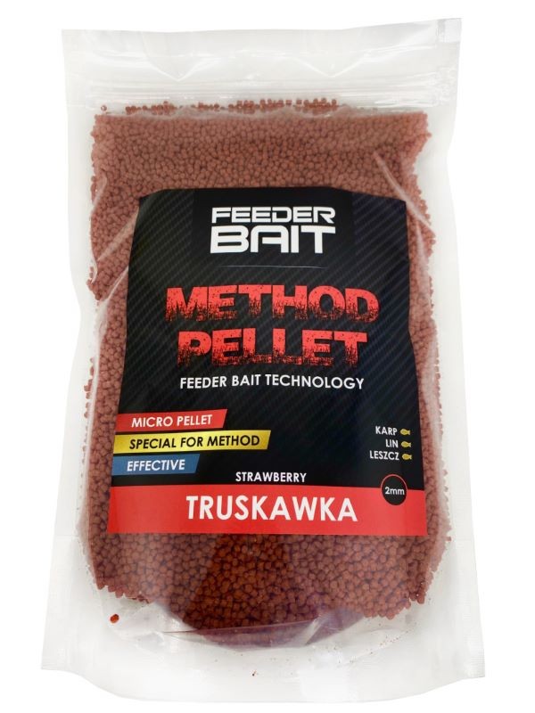 Feeder Bait pellet 800g - 2mm - Truskawka