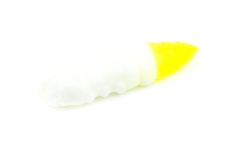 Fishup przynęta gumowa Pupa 1,5" - #131-White/Hot Chartreuse - aromat serowy
