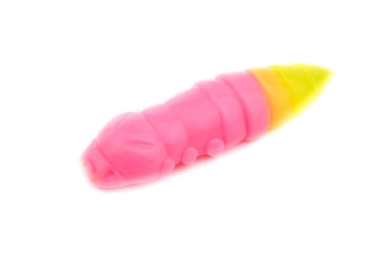 Fishup przynęta gumowa Pupa 1,5" - #133-Bubblegum/Hot Chartreuse - aromat serowy