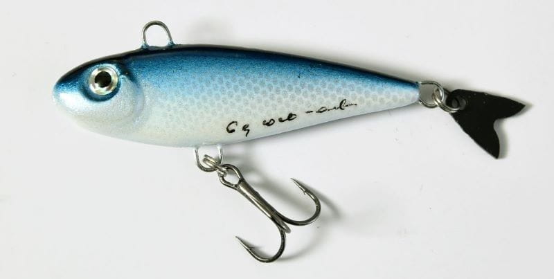 Wob-Art wobler Ukleja Vibro 5cm/6g SI - rękodzieło - 05 Atrament