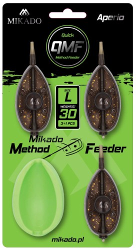 Mikado koszyki do methody komplet Aperio  Q.M.F. L 3x30g Foremka wedkarskie centrum krokodyl.jpg