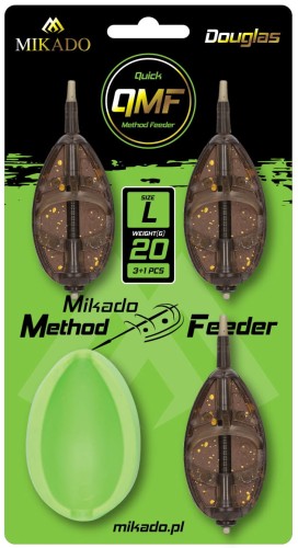 Mikado komplet koszyków do Methody Douglas Q.M.F. L 3 sztuki 20g + foremka wedkarski sklep krokodyl.jpg