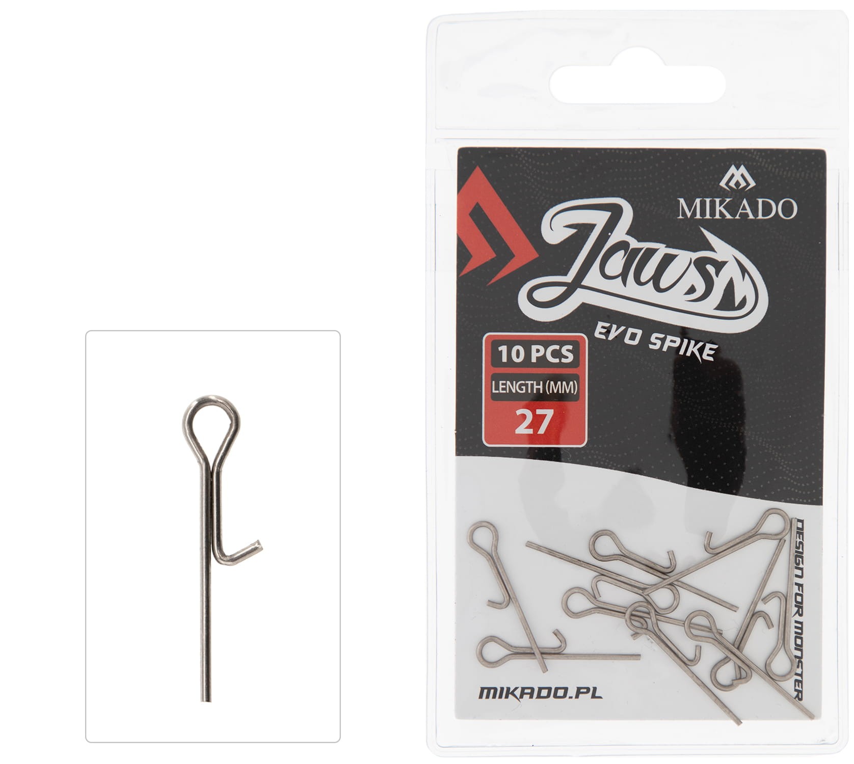 Mikado Pin do Przynęt Jaws Evo Spike 27mm 