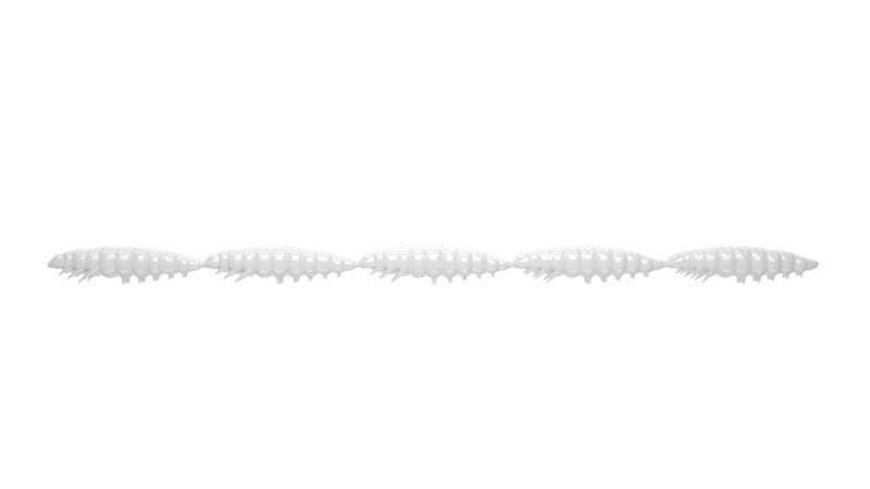 Libra Lures przynęta Larva Multi 2,5cm 5x5szt. - bez zapachu - 001 White