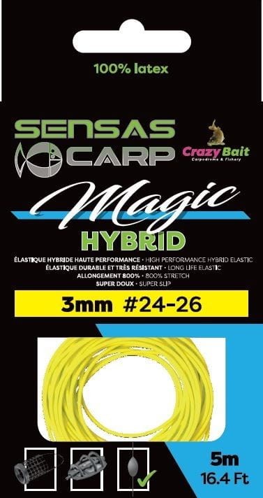 Sensas amortyzator Magic Hybrid 5m - 1,60mm - czerwony