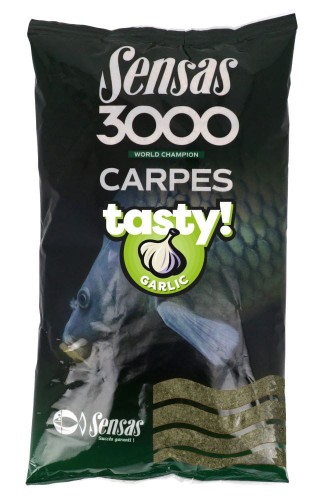 Sensas zanęta 3000 Carp Tasty 1kg - Garlic - wędkarskie centrum krokodyl.jpg