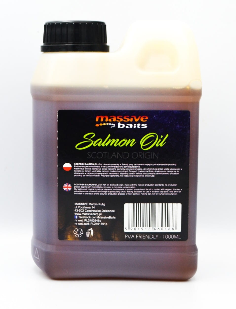 Massive Baits Scottish Salmon Oil 1000ml