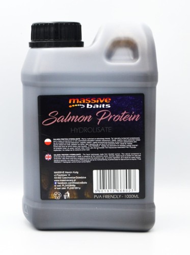 Massive Baits Salmon Protein Hydrolisate Liquid 1000ml wedkarski sklep krokodyl.jpg