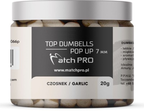 MatchPRO dumbells pop up 7mm 20g - czosnek - wędkarskie centrum krokodyl (2).jpg