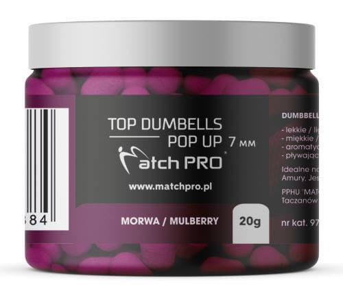 MatchPRO dumbells pop up 7mm 20g - Mulberry - wędkarskie centrum krokodyl.jpg