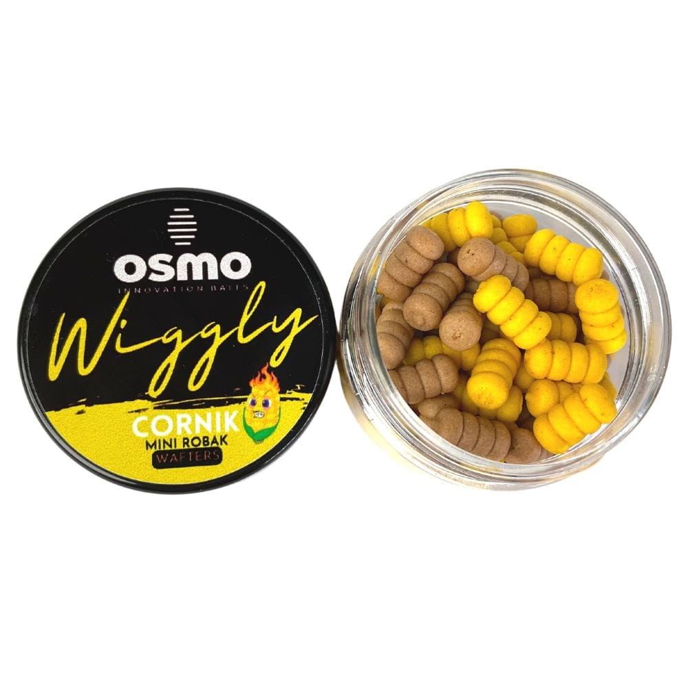 Osmo mini robak Wiggly Wafters 12x6mm - Cornik (słodka kukurydza)