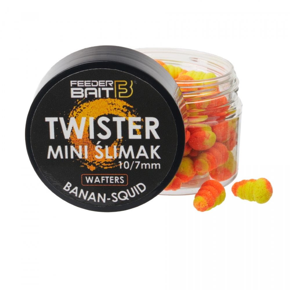 Feeder Bait waftersy Mini Ślimak Twister 11mm - Banan & Squid