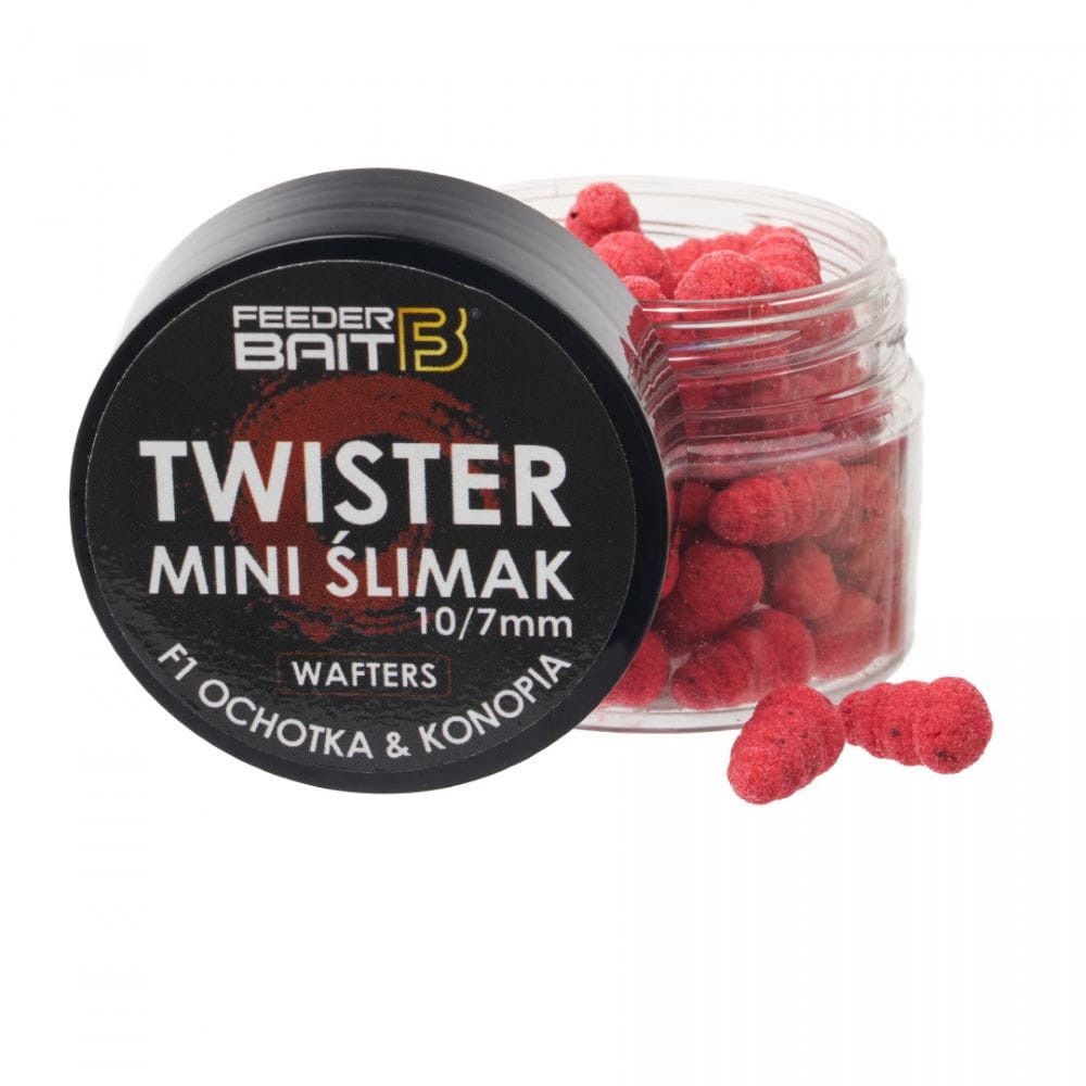 Feeder Bait waftersy Mini Ślimak Twister 11mm - F1 Ochotka Konopia