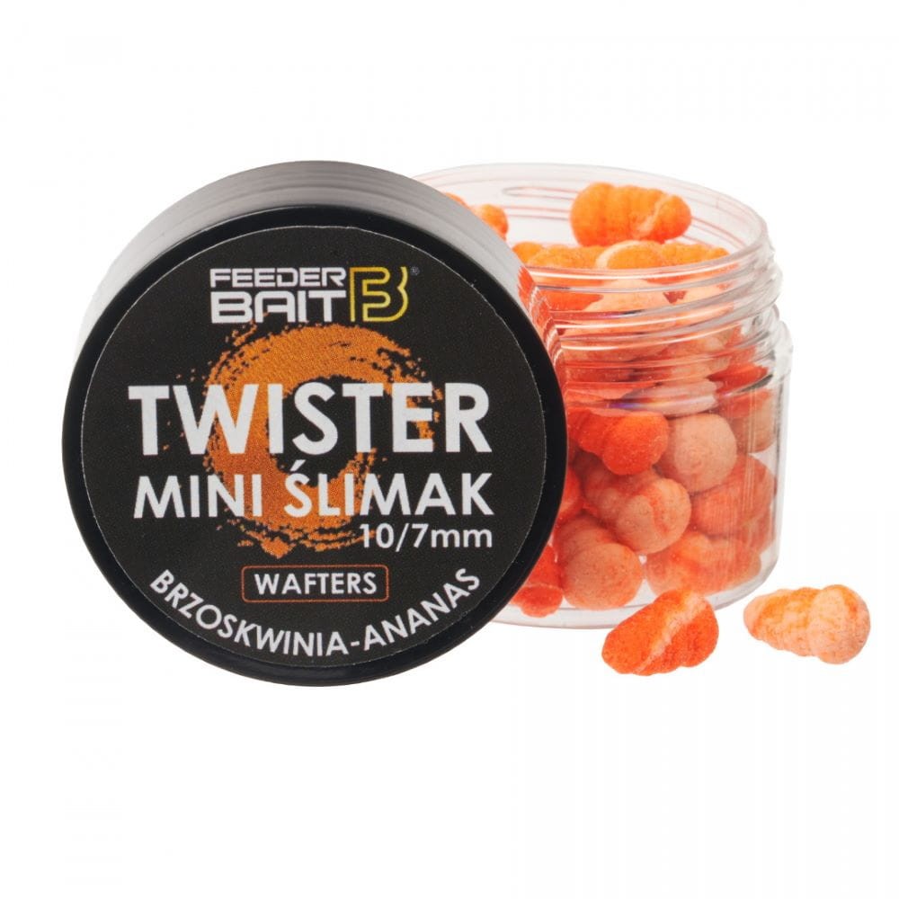 Feeder Bait waftersy Mini Ślimak Twister 11mm - R72 Brzoskwinia & Ananas