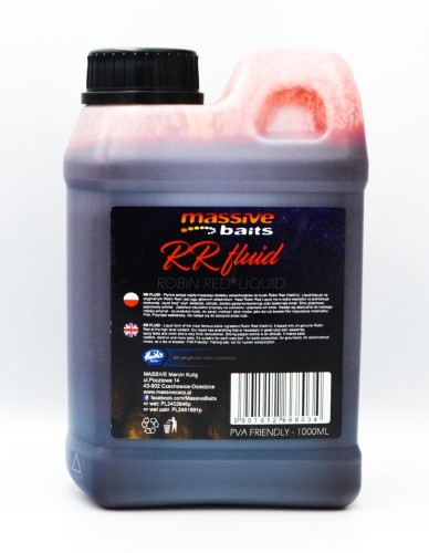 Massive Baits liquid 1000ml Robin Red Fluid - wędkarskie centrum krokodyl.jpg
