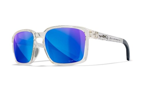 Wiley X okulary polaryzacyjne Captivate Alfa - soczewki Polarized Blue Mirrors - oprawki Gloss Clear Clyster - wędkarskie centrum krokodyl.jpg