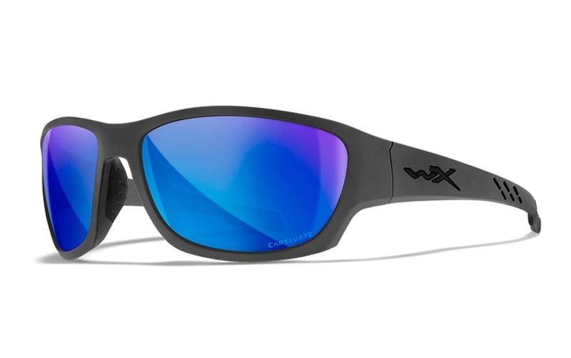 Wiley X okulary polaryzacyjne Captivate Climb - soczewki Polarized Blue Mirror - oprawki Matte Grey