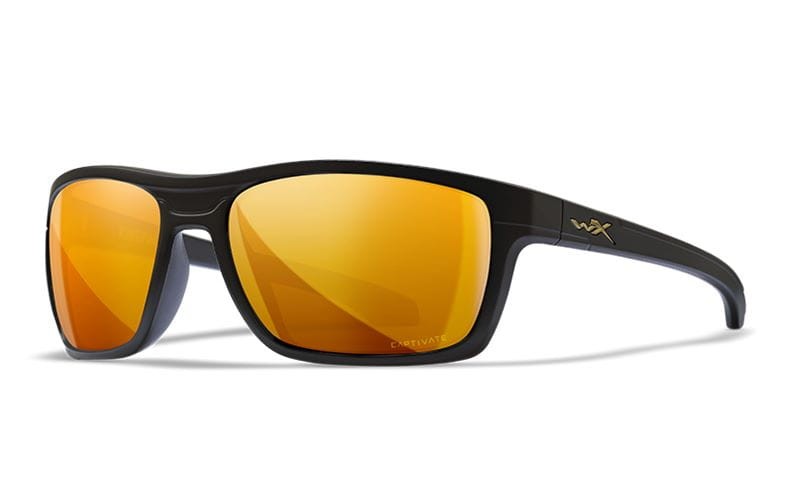 Wiley X okulary polaryzacyjne Captivate Kingpin - soczewki Polarized Bronze Mirror - oprawki Matte Black
