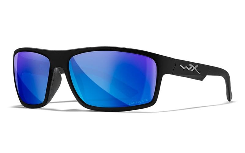 Wiley X okulary polaryzacyjne Captivate Peak - soczewki Polarized Blue Mirror - oprawki Matte Black