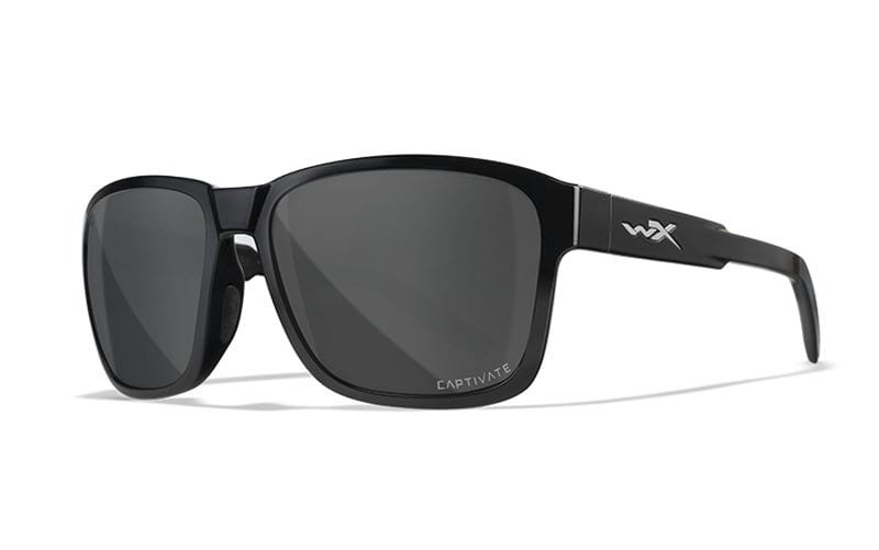 Wiley X okulary polaryzacyjne Captivate Trek - soczewki Polarized Grey Mirror - oprawki Gloss Black