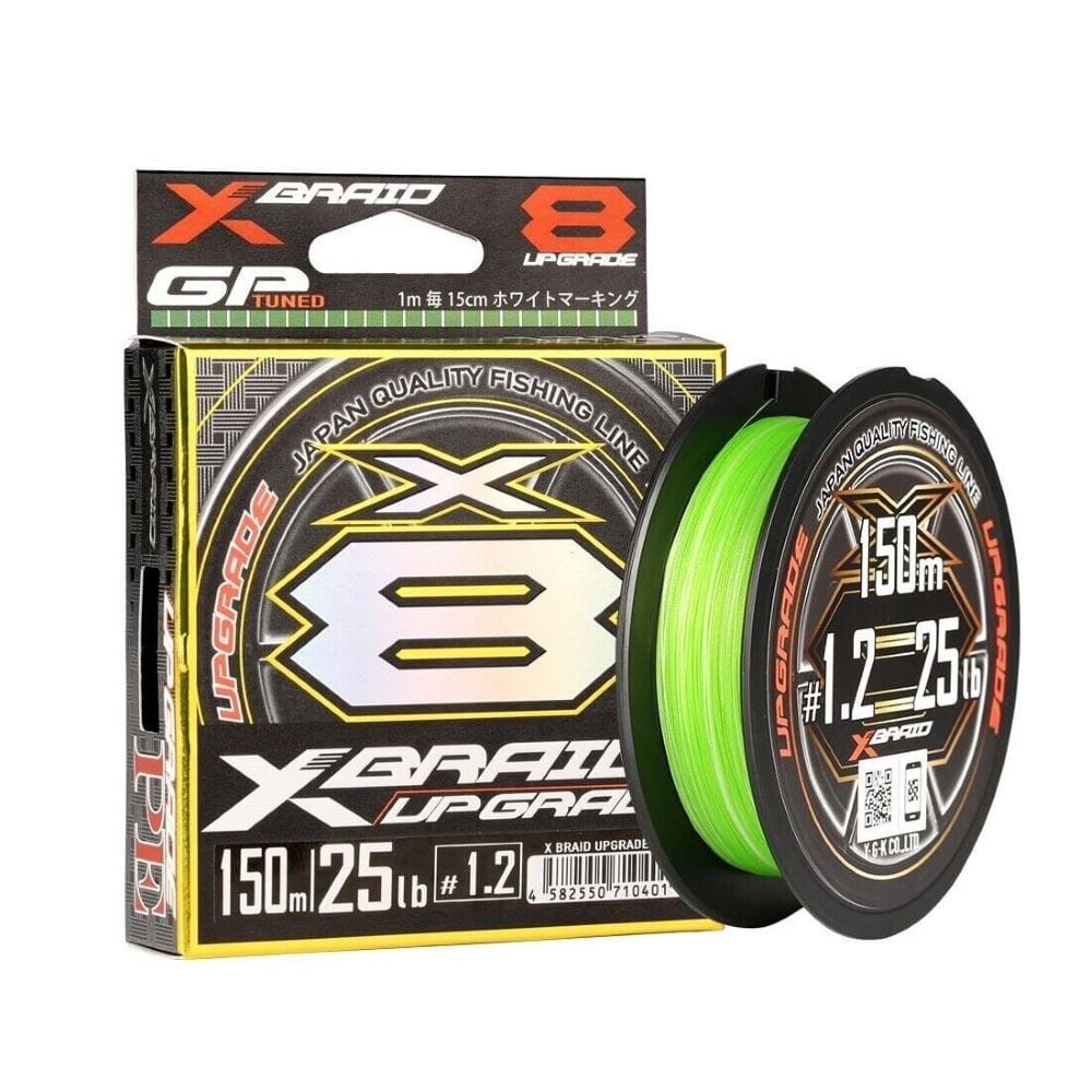 YGK plecionka XBraid X8 Upgrade 150m - Chartreuse - PE#1.0 - 22lb