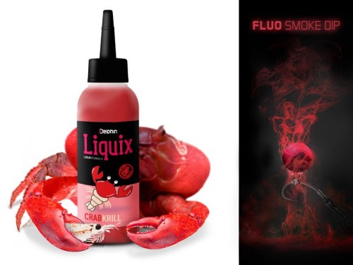 Delphin dip Fluo D Snax Liquix - 100ml - Krab &amp; Kryl - wędkarskie centrum krokodyl.jpg