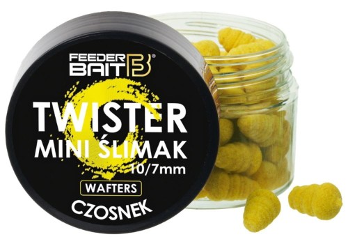 Feeder Bait waftersy Mini Ślimak Twister 11mm - Czosnek - wędkarskie centrum krokodyl.jpg