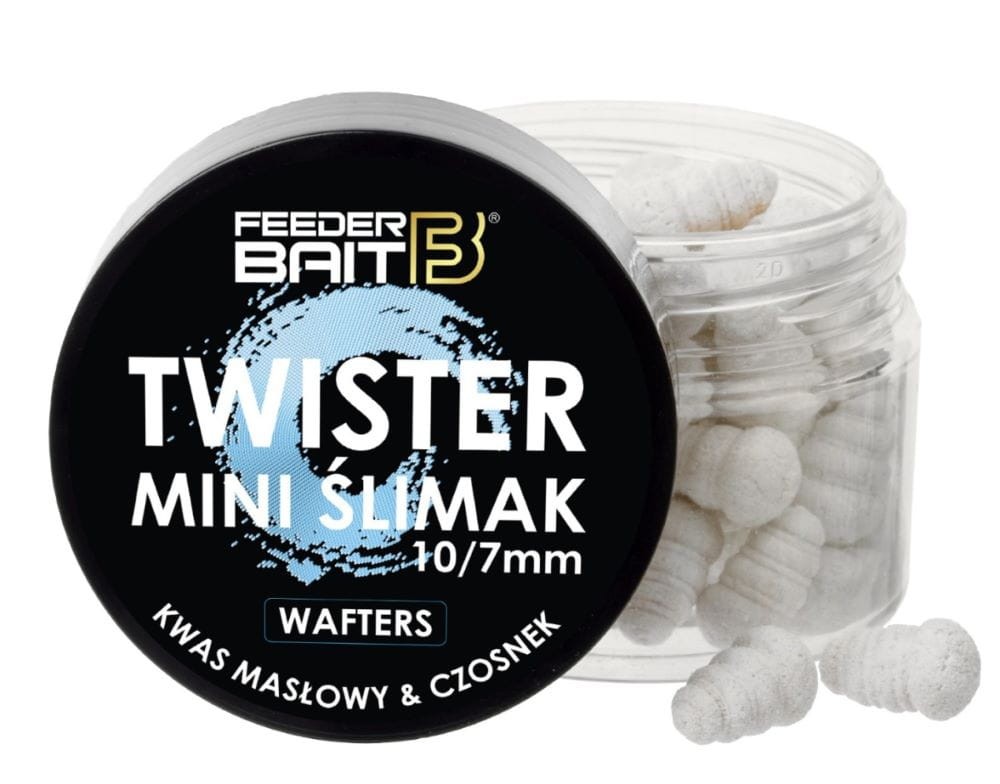 Feeder Bait waftersy Mini Ślimak Twister 11mm -  N-Butyric & Garlic