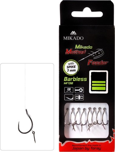 Mikado haczyk bezzadziorowy z igłą i żyłką Method Feeder HMFB13BI - wędkarskie centrum krokodyl.jpg
