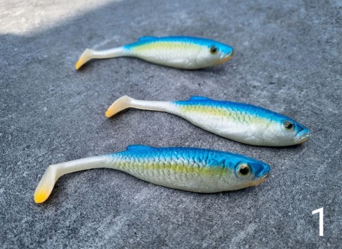 FishB przynęta Kleń 11cm - 01 - Niebieski z żółtym paskiem - wędkarksie centrum krokodyl.jpg