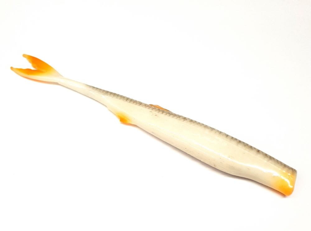 FishB przynęta Vertikal & Pelagic - 19cm - Biały/Pomarańczowy ogon