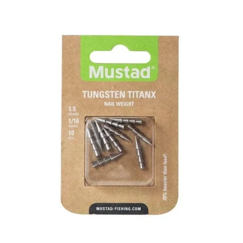 Mustad ciężarek wkręcany wolframowy Tungsten TitanX Nail Weight - wędkarskie centrum krokodyl 2.jpg