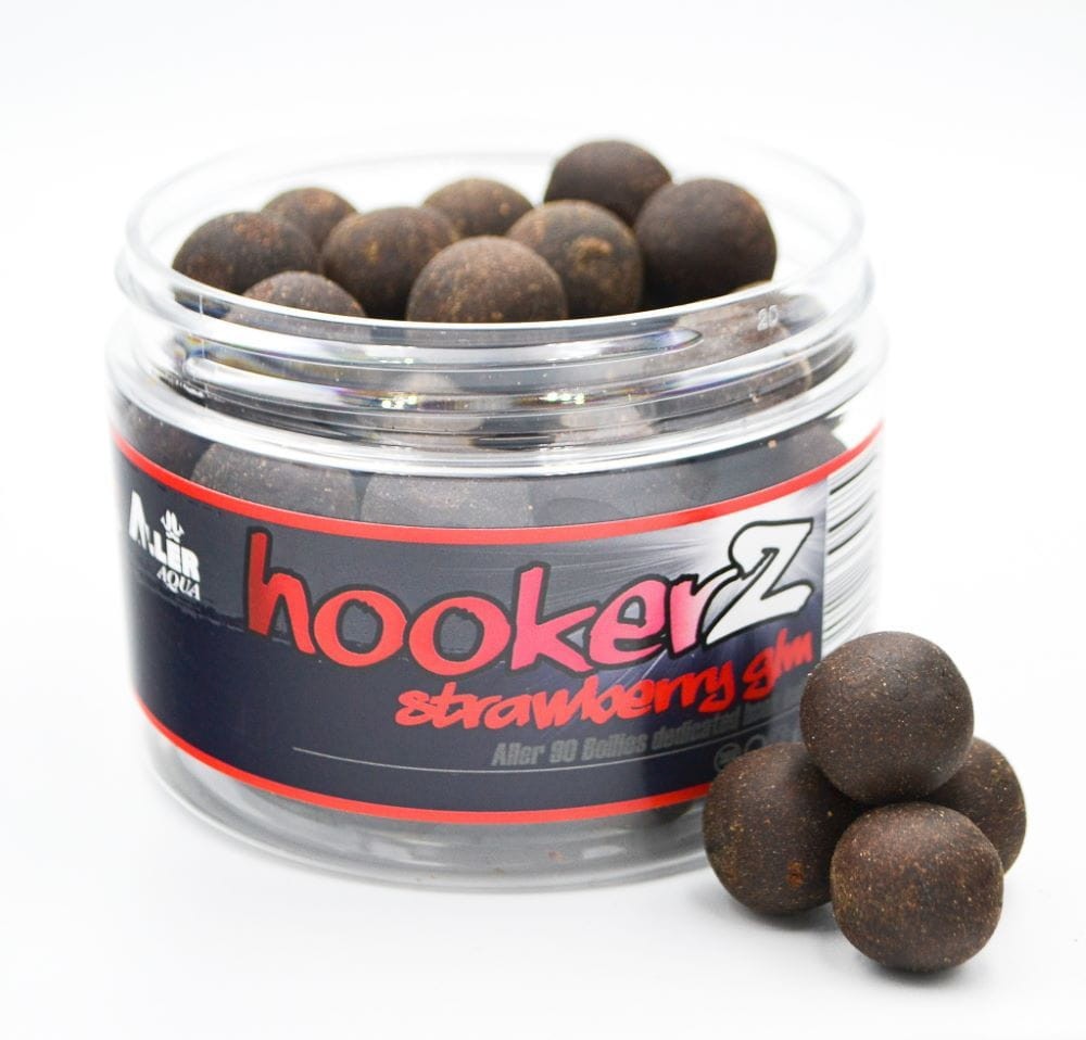 Massive Baits kulki Aller 90 Hookerz - 18mm/300ml - Strawberry GLM