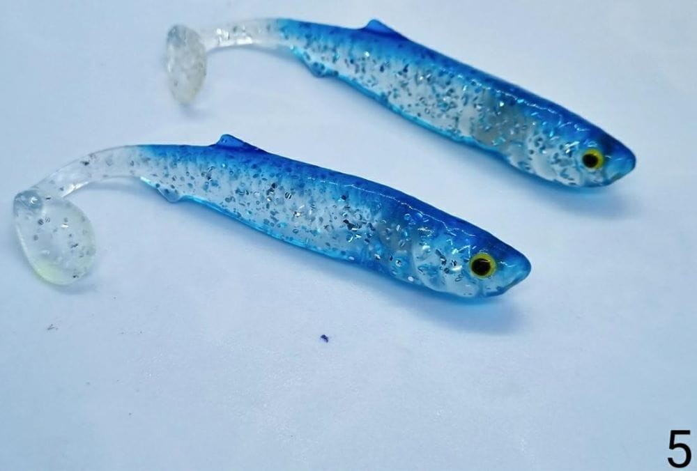 FishB przynęta Slim 12cm - S05 - Niebieski z brokatem - rękodzieło