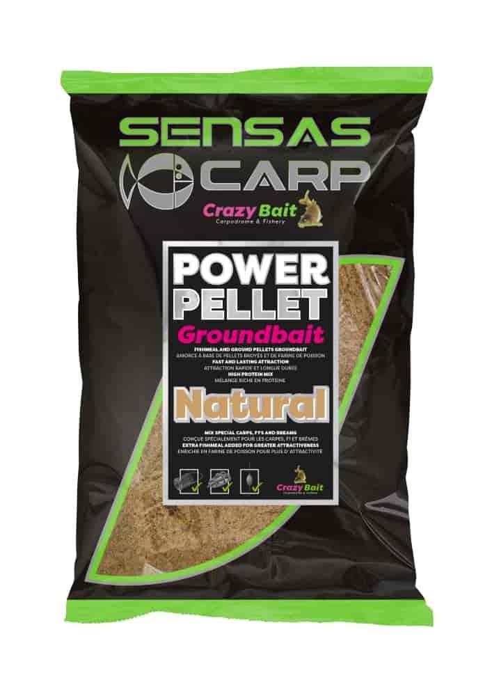 Sensas zanęta UK Power Pellet Natural 2kg 