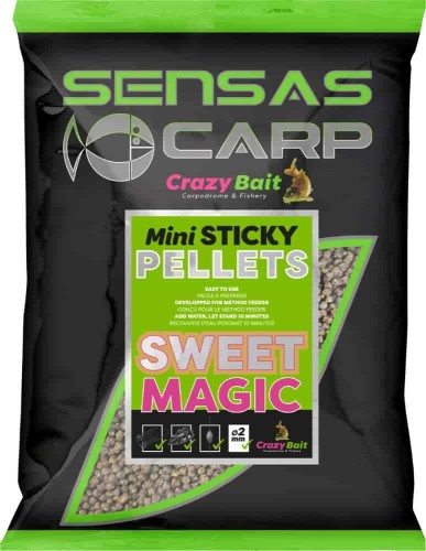 Sensas Pellet Mini Sticky Sweet Magic 2mm 700g   wedkarski sklep krokodyl-min.jpg