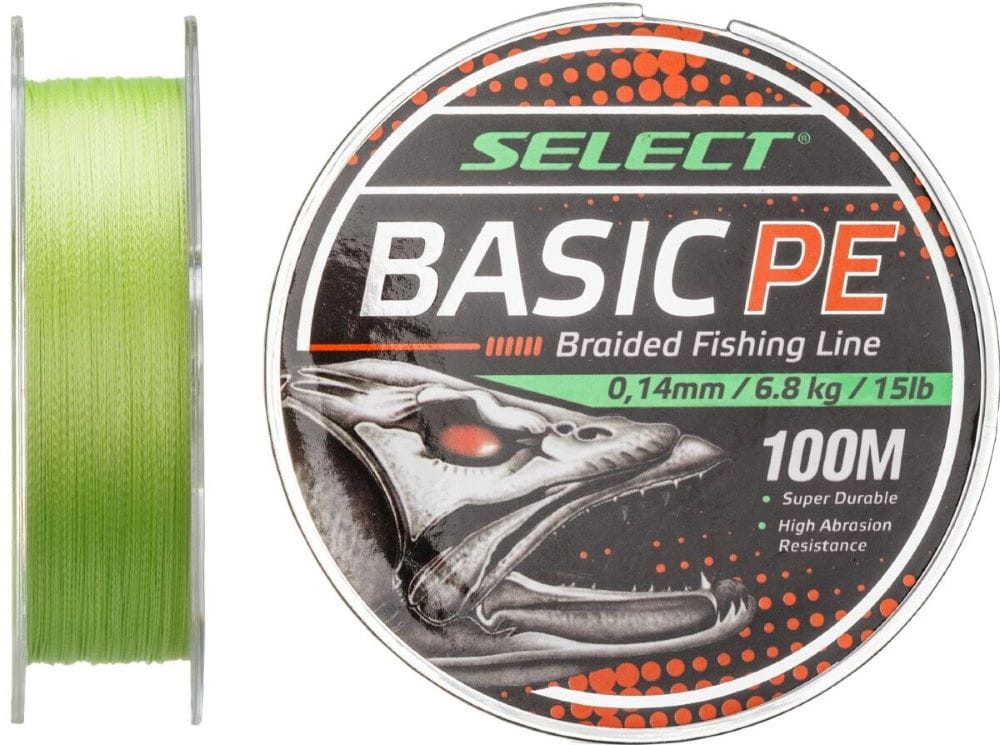 Select plecionka Basic PE 4X 150m - Light Green - 0,22mm