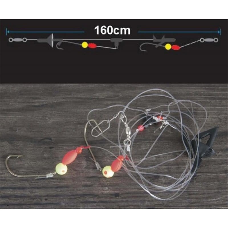 Aquantic zestaw morski  Long Range Rig  - 0,50mm/#1/0