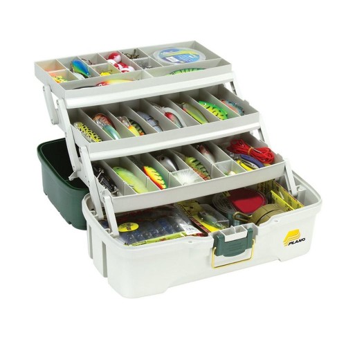 Plano skrzynka Three-Tray Tackle Box - metallic green - wędkarskie centrum krokodyl 2.jpg